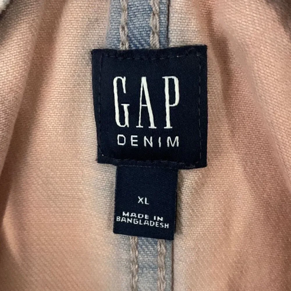 GAP kids girls denim jumper‎ overall dress size XL pink